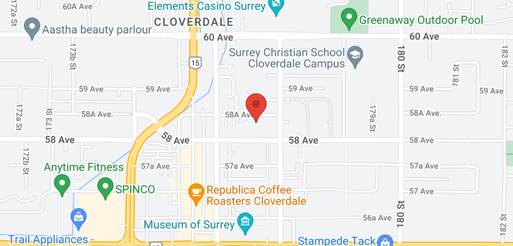 map of 307 17740 58A AVENUE